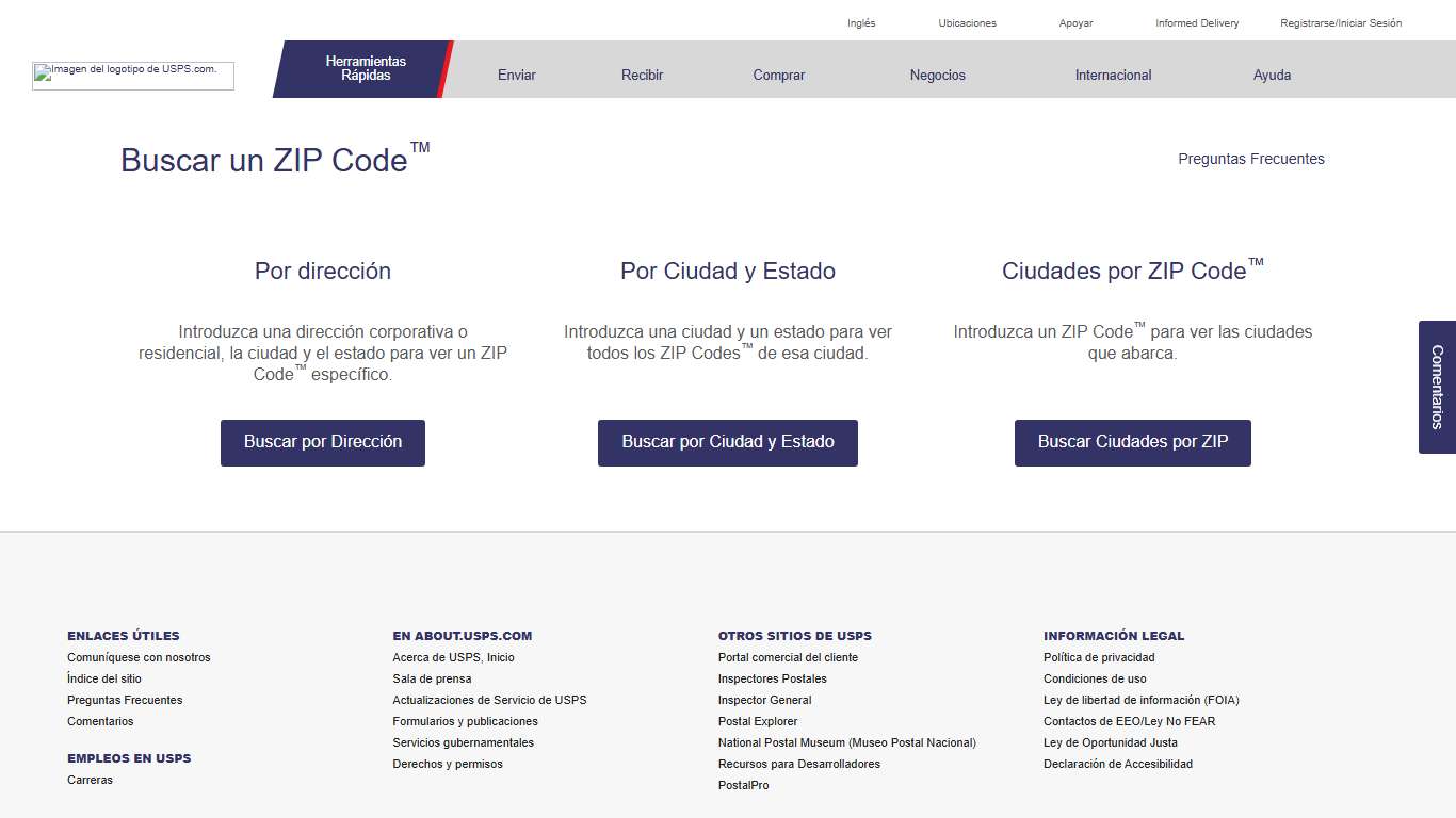 Búsqueda de ZIP Code™ USPS